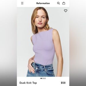 Reformation dusk knit top